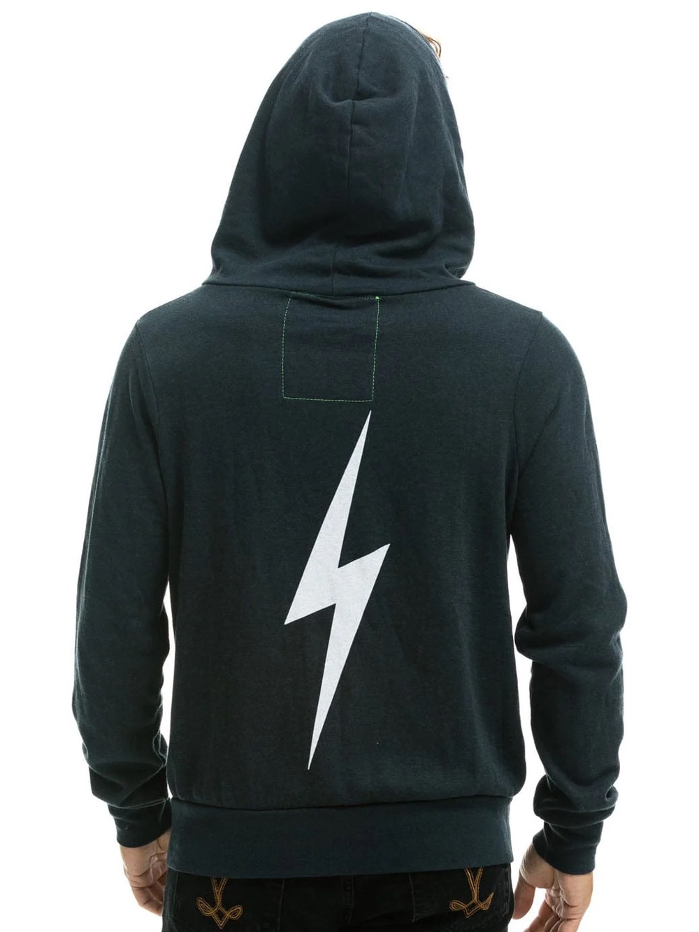 Aviator Nation Charcoal Bolt Hoodie Size XL